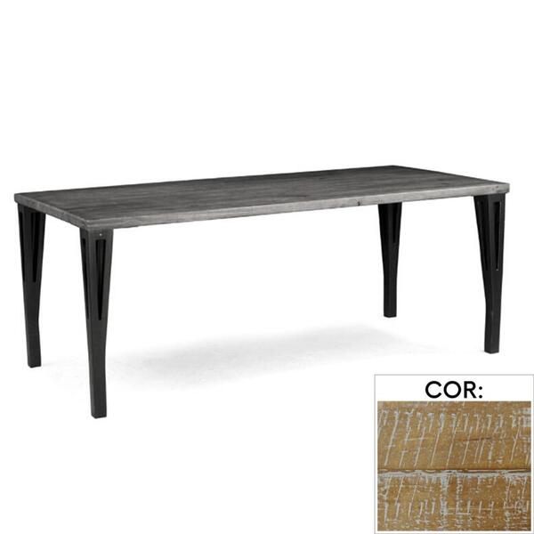 Mesa De Jantar Renar Groove Retangular 190 Cm X 90 Cm Madeira