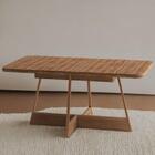 Mesa De Jantar Retangular 1,6 M Átria 1592 Carraro Nogal/rose