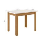 Mesa De Jantar Retangular 108cm Bellagio Freijo Uv/ Off White