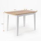 Mesa De Jantar Retangular 110x68cm Para 4 Lugares Mel/branco