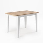 Mesa De Jantar Retangular 110x68cm Para 4 Lugares Mel/branco