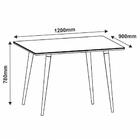 Mesa De Jantar Retangular 120cm 4 Lugares Veneza Plus C14 Bra