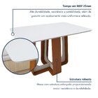 Mesa De Jantar Retangular 120cm Com Tampo Em Mdf Sintonia Fra