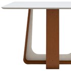 Mesa De Jantar Retangular 120cm Com Tampo Em Mdf Sintonia Fra