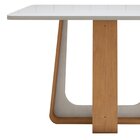 Mesa De Jantar Retangular 120cm Maxi Tampo Com Vidro Sintonia