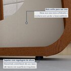 Mesa De Jantar Retangular 120cm Maxi Tampo Com Vidro Sintonia