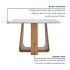 Mesa De Jantar Retangular 120cm Tampo Com Vidro Sintonia Amên