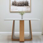 Mesa De Jantar Retangular 120cm Tampo Com Vidro Sintonia Amên