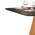 Mesa De Jantar Retangular 136x136cm Para 8 Lugares Carvalho E