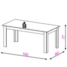 Mesa De Jantar Retangular 140 Cm Dalla Costa