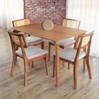 Mesa De Jantar Retangular 140cm Tampo Laminado Aura Mel