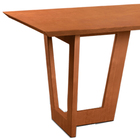 Mesa De Jantar Retangular 140x70cm Ynus Madeira Liptus Castan