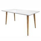 Mesa De Jantar Retangular 160cm 6 Lugares Veneza Plus C14 Bra