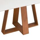 Mesa De Jantar Retangular 160cm Kiara D04 Freijó/off White -