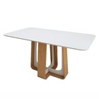 Mesa De Jantar Retangular 170cm Com Tampo Em Mdf Sintonia Amê