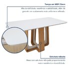 Mesa De Jantar Retangular 170cm Com Tampo Em Mdf Sintonia Amê