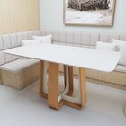 Mesa De Jantar Retangular 170cm Com Tampo Em Mdf Sintonia Amê