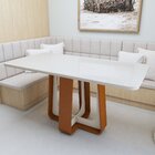 Mesa De Jantar Retangular 170cm Maxi Tampo Com Vidro Sintonia