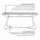 Mesa De Jantar Retangular 180x75,5cm Vareta Cromada/branco