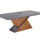 Mesa De Jantar Retangular 200x90 Cecilia Com 8 Cadeiras Em Ma