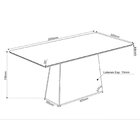 Mesa De Jantar Retangular 200x90 Haven Com 8 Cadeiras Em Made