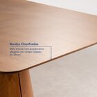 Mesa De Jantar Retangular 210cm Baobá Cabecasa Madeiraorigina