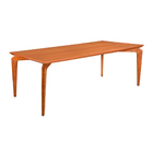 Mesa De Jantar Retangular 240x120cm Gosty Madeira Liptus Cast