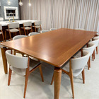 Mesa De Jantar Retangular 300x150cm Noby Madeira Liptus Casta