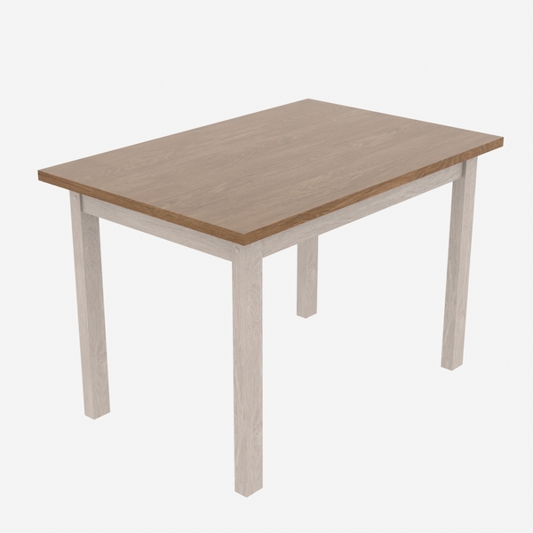 Mesa De Jantar Retangular 4 Lugares 1200x800 Em Mdf E Madeira