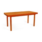 Mesa De Jantar Retangular 4 Lugares De Madeira 140x80 França