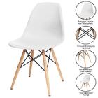 Mesa De Jantar Retangular 6 Cadeiras Eames Indy F02 Natura/pr