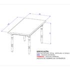Mesa De Jantar Retangular 6 Lugares 160cm Multimóveis Cr50111