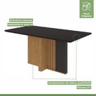 Mesa De Jantar Retangular 6 Lugares 160cm Tampo Mfd Astrid