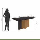 Mesa De Jantar Retangular 6 Lugares 160cm Tampo Mfd Astrid