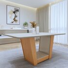 Mesa De Jantar Retangular 6 Lugares 170cm Tampo Mdf Apogeu