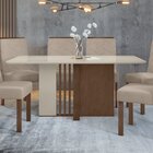 Mesa De Jantar Retangular 6 Lugares 170cm Tampo Mfd Astrid