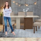 Mesa De Jantar Retangular 6 Lugares 170cm Tampo Mfd Astrid