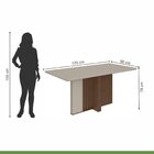 Mesa De Jantar Retangular 6 Lugares 170cm Tampo Mfd Astrid