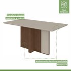 Mesa De Jantar Retangular 6 Lugares 170cm Tampo Mfd Astrid