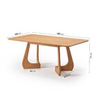 Mesa De Jantar Retangular 6 Lugares 180x100cm Paineira Cabeca