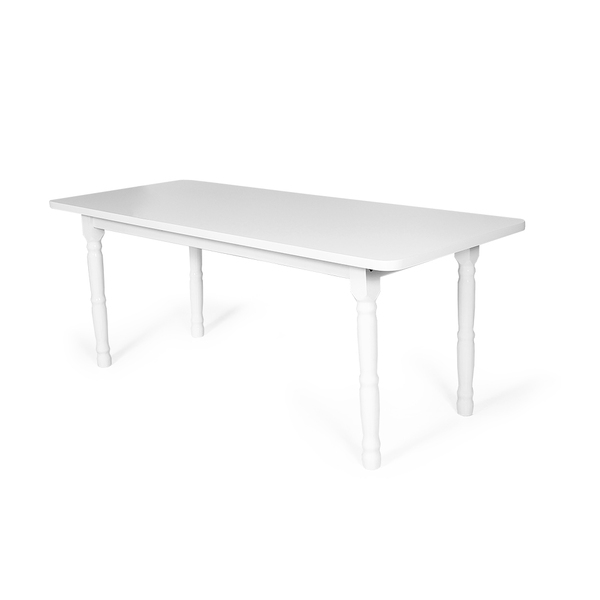 Mesa De Jantar Retangular 6 Lugares De Madeira 160x80cm Itáli