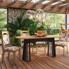 Mesa De Jantar Retangular 6 Lugares Lanna D01 Freijó/preto Fo