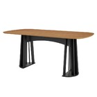Mesa De Jantar Retangular 6 Lugares Lanna D01 Freijó/preto Fo