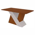Mesa De Jantar Retangular 6 Lugares Tampo Mdf No Glass Vênus