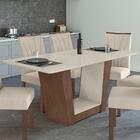 Mesa De Jantar Retangular 78x170cm Tampo Mdf/vidro Apogeu Lop