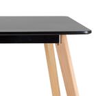 Mesa De Jantar Retangular 80 X 120 Cm Preto + 4 Cadeiras Esto