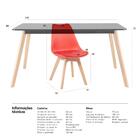Mesa De Jantar Retangular 80 X 140 Cm Preto + 4 Cadeiras Esto
