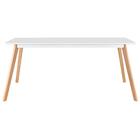 Mesa De Jantar Retangular 80 X 160 Cm + 6 Cadeiras Leda - Bra