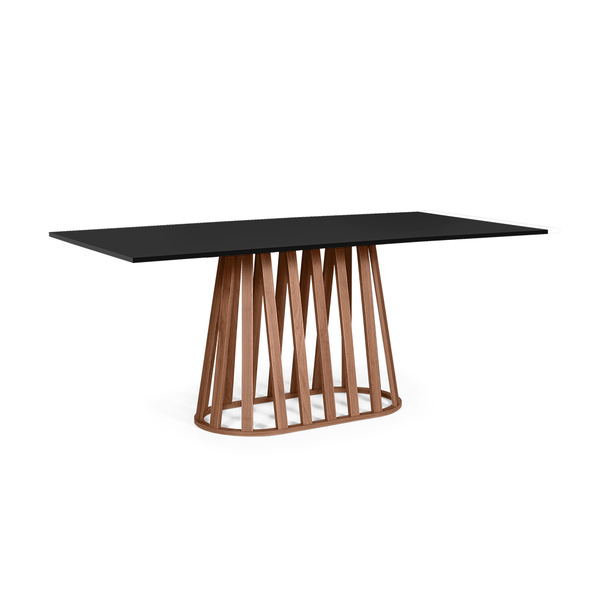 Mesa De Jantar Retangular 8 Lugares 200x90cm Gabi Preto/noron