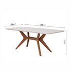 Mesa De Jantar Retangular 8 Lugares 210x100cm Salgueiro Cabec
